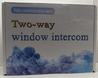 Dual-Way Counter Window Intercom System Communication Microphone Bank/Office:2A2