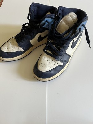 Size 7 Jordan 1 Retro OG High Obsidian UNC 2019 Used 575441140