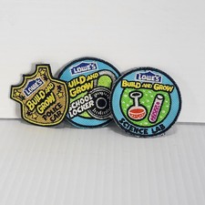 LOWES BUILD AND GROW PATCHES- lot of 3
