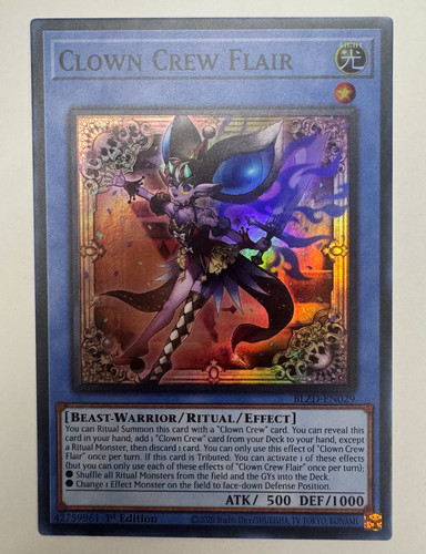 Clown Crew Flair - BLZD-EN029 - Super Rare - Blazing Dominion - NM/M