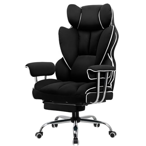家具 GTRacing Gaming Racing Chair with Ottoman GTRACING Gaming Chair Fabric Ottoman Chair Telework Back Pain