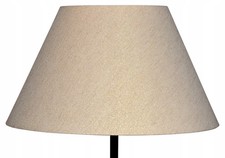 Lampenschirm Kegel Beige/gold 20/40x22cm, mit gezwirbelten Rändern