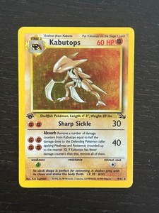Pokémon TCG | Kabutops 9/62 | Fossil 1st Edition | LP+