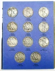 COMPLETE PAGE WALKING LIBERTY HALF WHITMAN BOOK (1929-1936)! SO COOL! NR #G2029