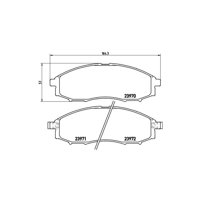 Brembo Bremsbelagsatz, Scheibenbremse P 56 049 Für Baic-Orv Nissan (Zhengzhou) - Bild 3