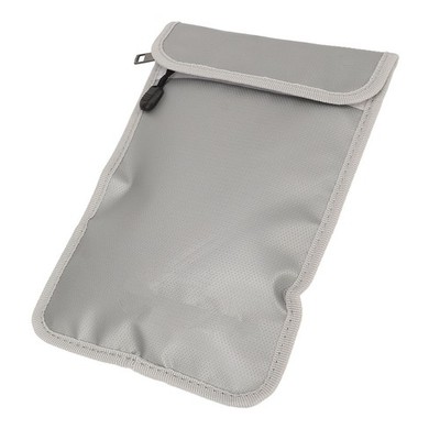 Fireproof Document Bag Small Money Storage Organizer Pouch With Dual Zippers HOT