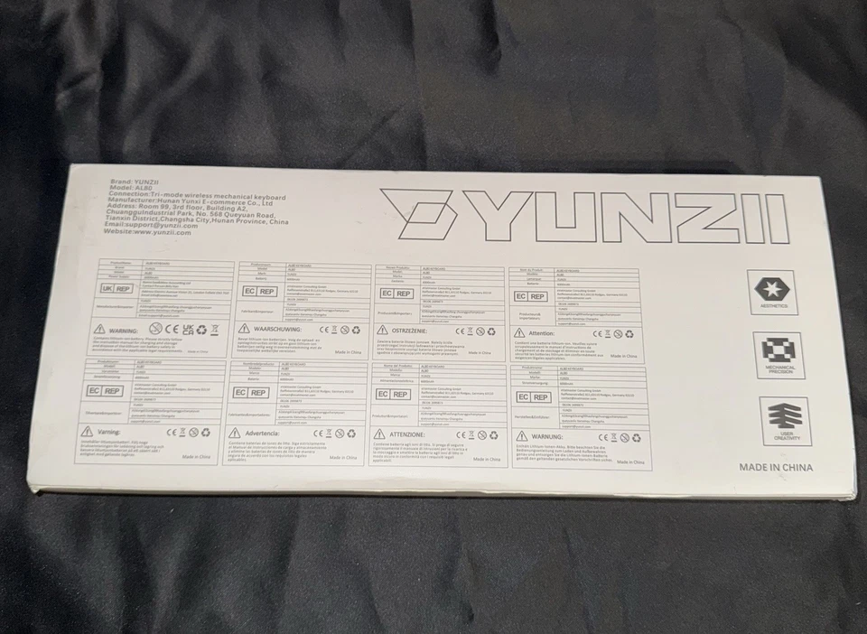 YUNZII AL80 Wireless Mechanical Keyboard Full Aluminum CNC Smart LCD - Image 3 of 4