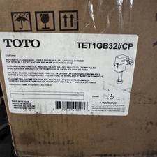 TOTO TET1GB32 CP ECOPOWER Touchless 1.6 GPF Toilet Flush Valve, Polished Chrome