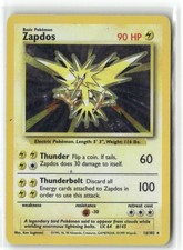 Zapdos 16/102 Holo Rare Base Set Unlimited Pokemon Heavily Played on eBay