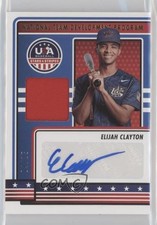 2023 USA Baseball Stars & Stripes Materials Prime 4/25 Elijah Clayton Auto 10k8