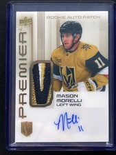 Mason Morelli Rookie Patch Auto 42/65 Vegas Golden Knights