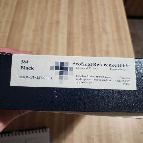 Rare Looseleaf Oxford Scofield Reference Bible KJV Wide Margin - NOS - Picture 4 of 21
