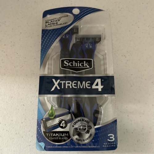 Schick Xtreme 4 titanbeschichtete Klingen Herren Einwegrasierer 3 CT