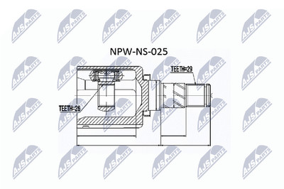 NTY Gelenksatz Antriebswelle NPW-NS-025 für TRAIL NISSAN T30 1 MAXIMA QX 5 A33