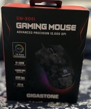 Gigastone Gaming Mouse Up to 12,000 DPI Adjustable, Wired Gaming Mouse Brand New