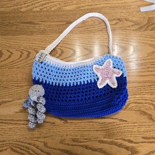 Crochet Beach Themed Bag