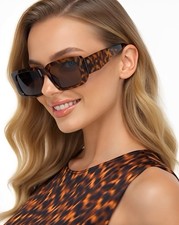 Women Sunglasses Fashion Designer Small Square Frame Luxury Elegant Miami Style