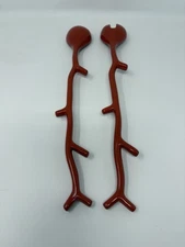 Salad Serving Pieces Spoon Fork Set Coral Unique Beach Water Theme