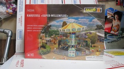 Faller 140344 HO Scale Carousel Super Wave Swinger Building Kit Wellenflug