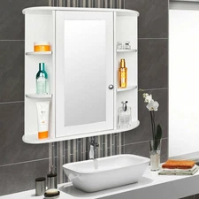 Bathroom Wall Mount Medicine Cabinet with Mirror Door and Adjustable Shelf NEW