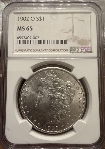1902-O $1 Morgan Silver Dollar NGC MS 65 | Uncirculated UNC BU