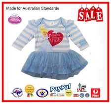 GENUINE AUS LICENSED Baby Girls Disney Princess Cinderella Bodysuit Dress SALE