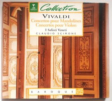 CD classique baroque VIVALDI, Scimone, Concertos mandolines, violon - ERATO 1995