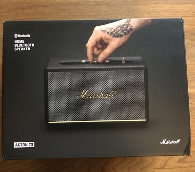 MARSHALL Acton III Bluetooth Lautsprecher, Schwarz - NEU - OVP