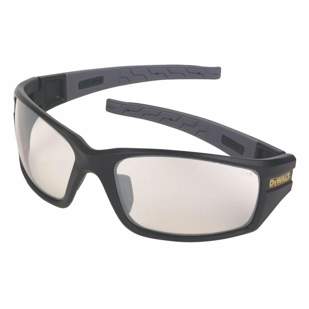 Dewalt Auger Indoor/Outdoor ICE Clear Mirror Safety Glasses Matte/Black
