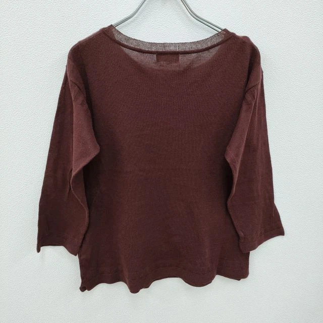 MARGARET HOWELL 578-263409 Cotton linen cashmere blend sweater knit 3-0226M☆