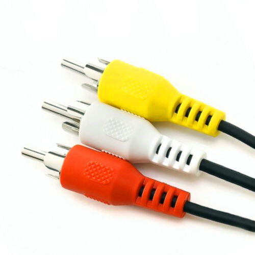 3-RCA to 3 RCA Composite Stereo Video Audio A/V AV Cable Male to Male 3 Feet - Picture 1 of 9
