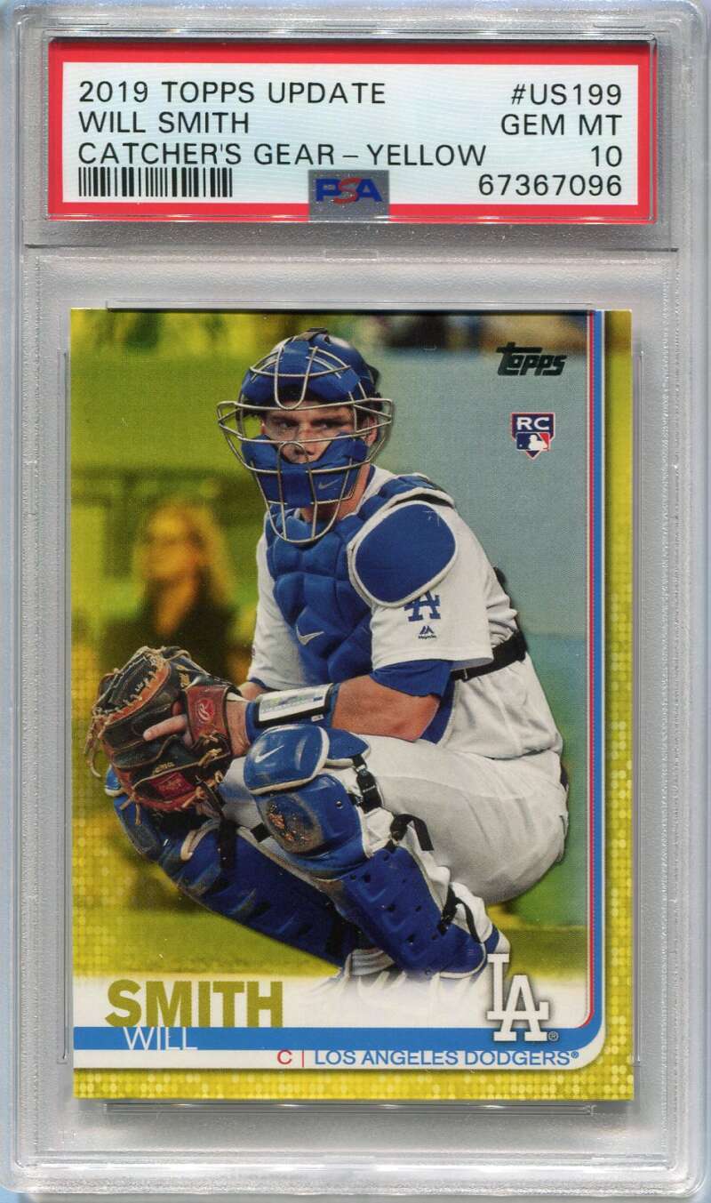 2019 Topps Update Walgreens Yellow us199 Will Smith Rookie PSA 10 GEM MT