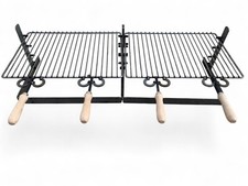 BISTECCHIERA GRATICOLA CON BASE APPOGGIO E ALTEZZA REGOLABILE CM 100x36