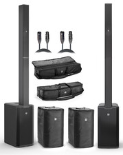 2x LD Systems MAUI11 G3 Powered Cardioid Column System 1400W w/ Covers  Cables