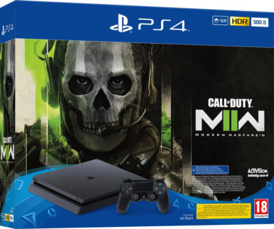 PS4 - Konsole Slim 500GB #CoD: Modern Warefare II Bundle + Original Pad DE NEU