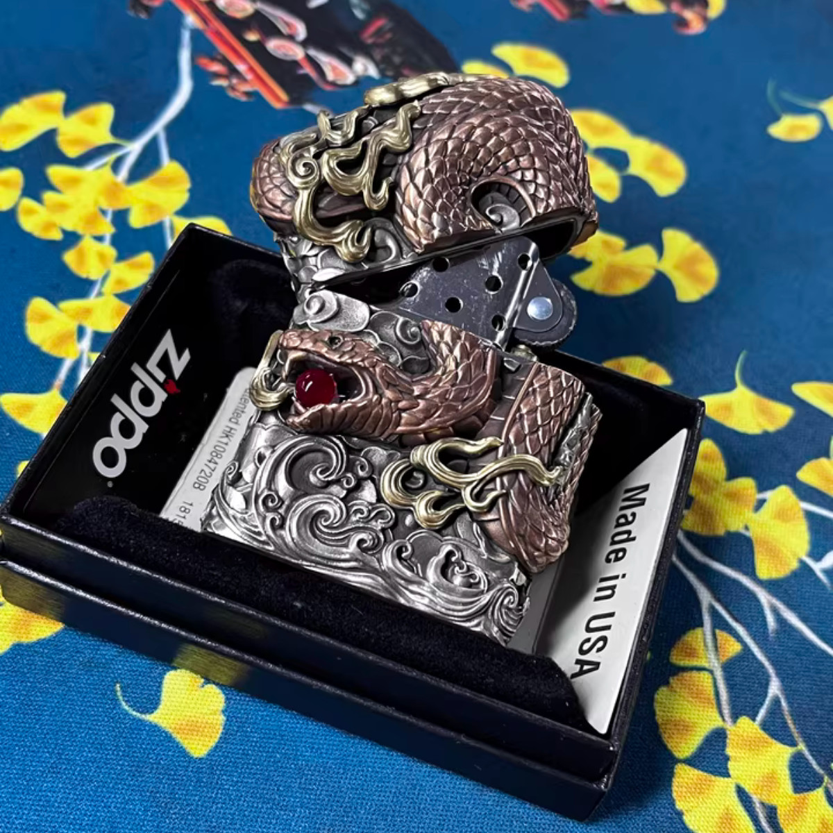 Heavy Armor Snake Dragon Lighter Handmade Limited Edition Collectible