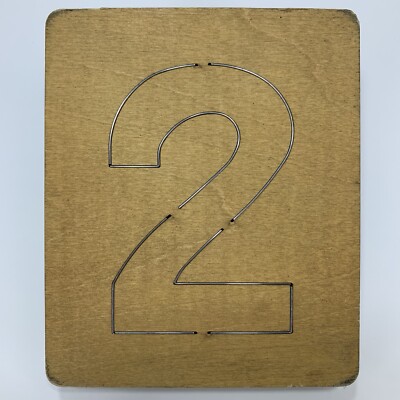 4'' BLOCK 2 Two Ellison Educational Die Cut 5'' x 6'' Number School Classroom Craft