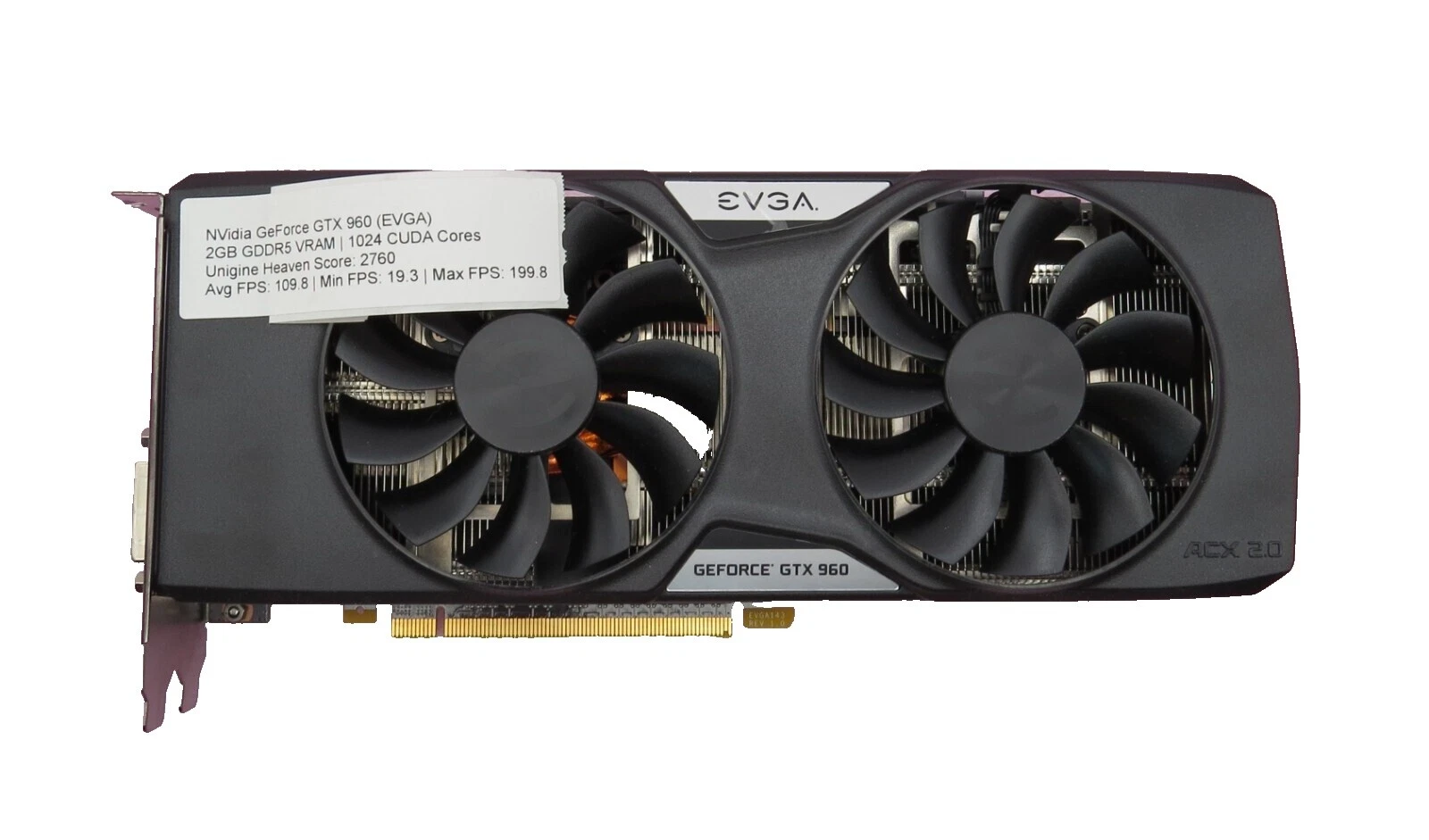 EVGA NVIDIA GeForce GTX 960 tarjetas gráficas de computadora para PCI Express 3.0 x16