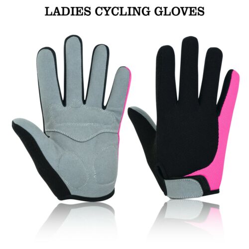 Ladies Cycling Gloves Bicycle Mountain Bike Women BMX Riding MTB Gloves New - SW - Picture 1 of 6