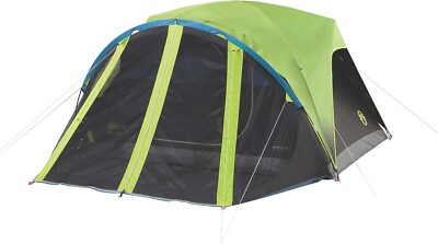 Coleman Carlsbad Dark Room Camping Tent with Screen Room, 4/6