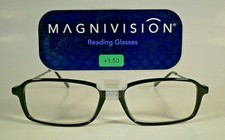 READING GLASSES MAGNIVISION SPRING HINGE - PROFESSOR - BLACK 1.25 2.75