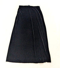 Gap Girl's Skirt Size XL Black Velvet Textured Velour Elastic Waist Midi Maxi