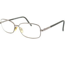 Sophia Loren's Beau Rivage Brown Silver Eyeglass Frame 55-15-135 H14244