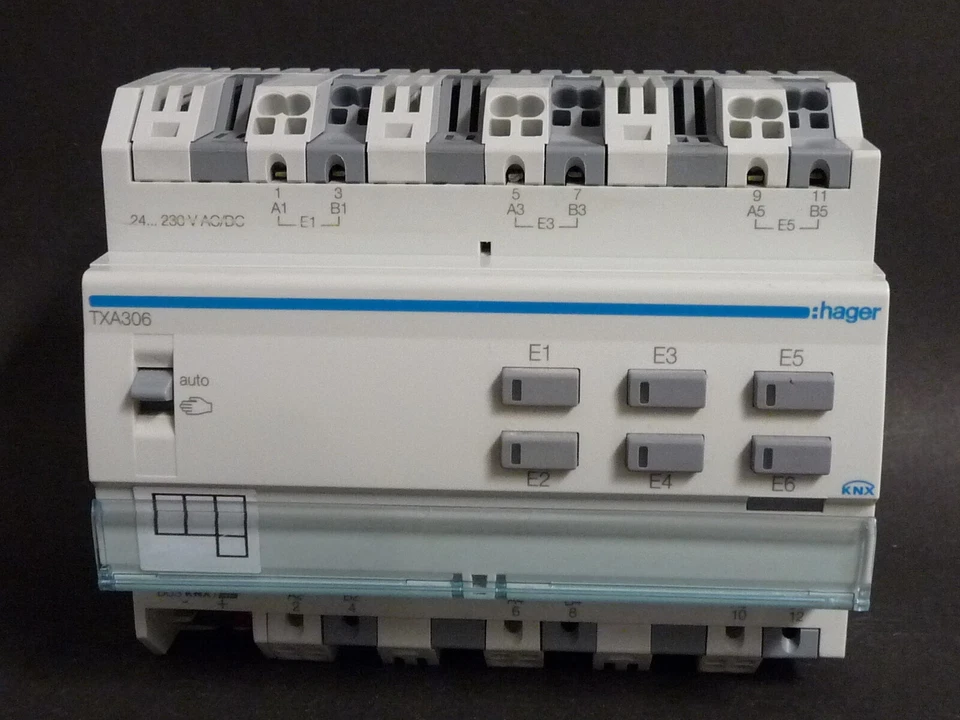 Hager TXA306 EIB KNX Binäreingang 6fach 230V mit Handbedienung - Bild 1 von 1