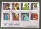 ISLE OF MAN 2016 FDC LONG TO REIGN OVER US FIRST DAY COVER WITH DOUGLAS PMK