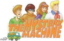 10 Inch Scooby Doo Decal Mystery Machine Van Fred Daphne Thelma Shaggy Removable