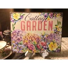 COTTAGE GARDEN Handcrafted Plaque / Sign
