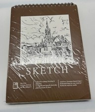 Large Sketch Pad Spiral Notebook 100 Sheets 9 X 12 Inch