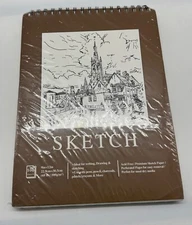 Large Sketch Pad Spiral Notebook 100 Sheets 9 X 12 Inch