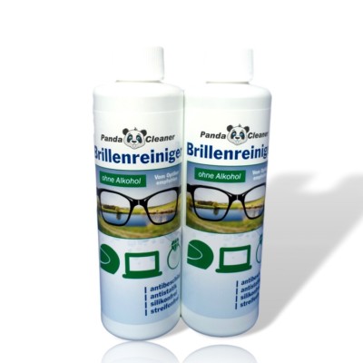 Brillenreiniger Pandacleaner  Brillenspray 500ml Nachfüll 2 x 250ml